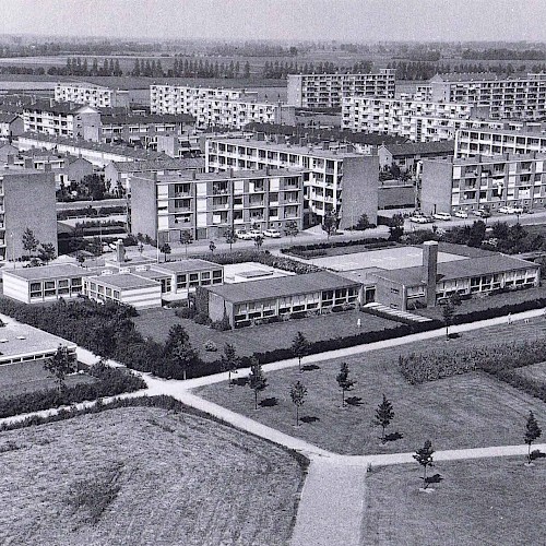 Luchtfoto van randweg Holtenbroek