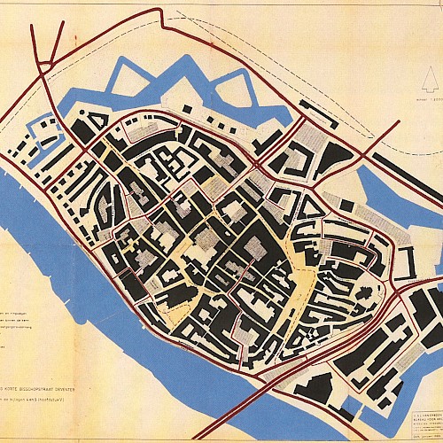 Schets verkeerssysteem binnenstad Deventer