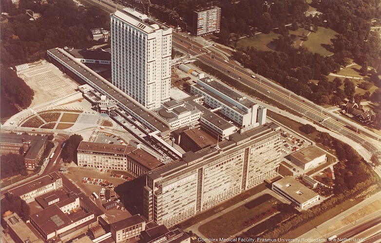 Historische luchtfoto Dijkzigt Ziekenhuis