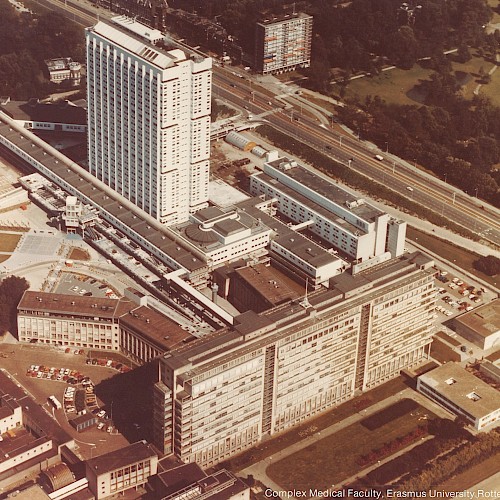 Historische luchtfoto Dijkzigt Ziekenhuis