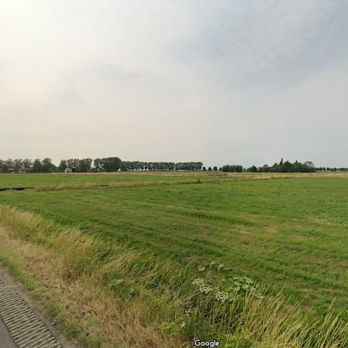 Haarweg, zicht op toekomstig bedrijventerrein. Beeld: Google