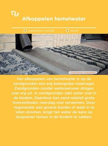 Maatregelkaart voor zandbodem: beschrijving